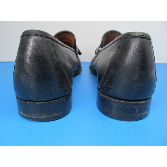 Allen Edmonds Urbino Mens Black Leather Tassel Loafers Size US 10 D Italy main image 4